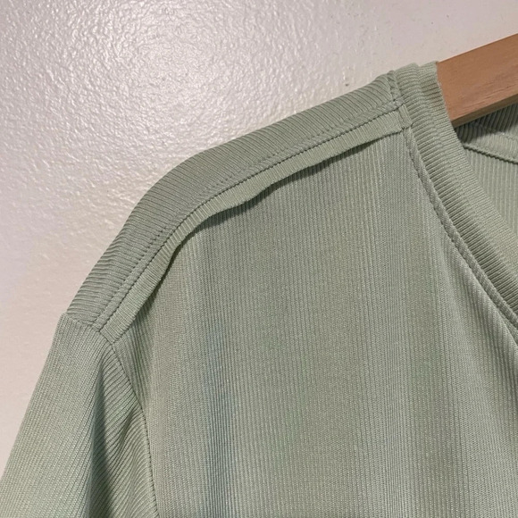 ANTHROPOLOGIE SATURDAY/SUNDAY WOMEN'S SAGE SHORT  SLEEVE AMY SURPLICE TOP Sz S - Picture 10 of 12